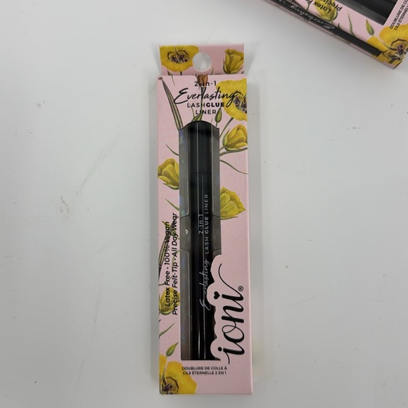 IONI Women’s Everlasting 2-in-1 Lash Glue & Black Liner in One 2 Piece Bundle - Picture 3 of 12